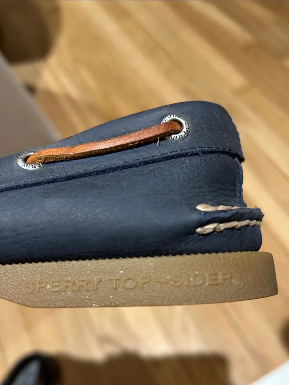Men's Sperry Top Sider Leather Boat Shoes 7.5